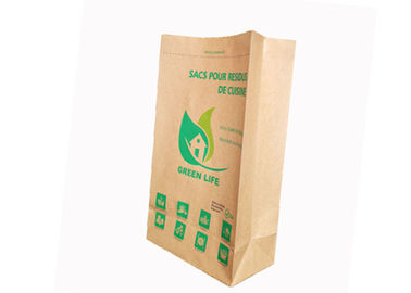 Sacos de papel de embalagem Abertos 2 da boca 3 dobras PBF parte inferior quadrada padrão respirável exercem/