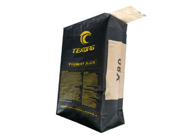 Sacos de papel da válvula de Multiwall Kraft para empacotar o material químico 20kg 25kg 50kg