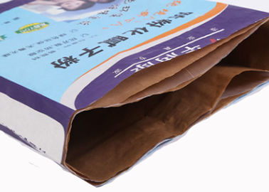 Os sacos de papel 3 de Multiwall Kraft da cópia de Flexo exercem 20kg 40kg Mouldproof Moistureproof