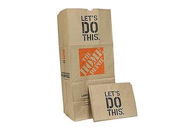 Sacos de papel de papel de Multiwall da camada de Brown os multi esquadram o saco de lixo inferior do agregado familiar