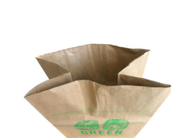 Os sacos de papel feitos sob encomenda de Kraft esquadram os grandes sacos de papel Moistureproof inferiores da folha