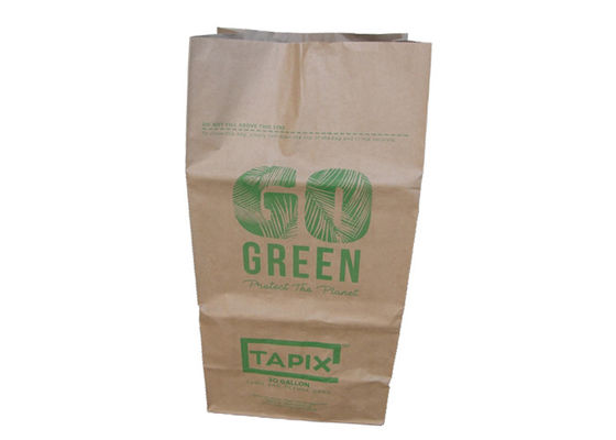 Os sacos de papel feitos sob encomenda de Kraft esquadram os grandes sacos de papel Moistureproof inferiores da folha