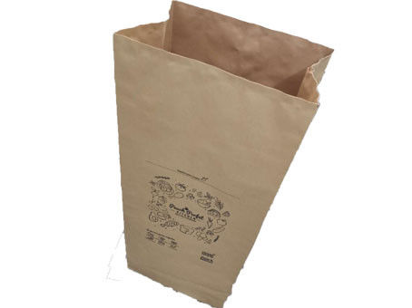 sacos de papel colados Moistureproof do gramado de Multiwall da válvula de 50kg 60gsm