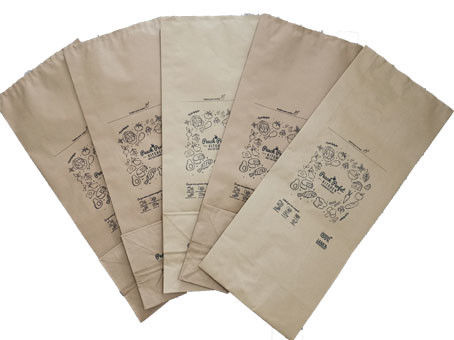 7 sacos de papel imprimindo de Multiwall do lixo da cozinha da cor 80g/M2