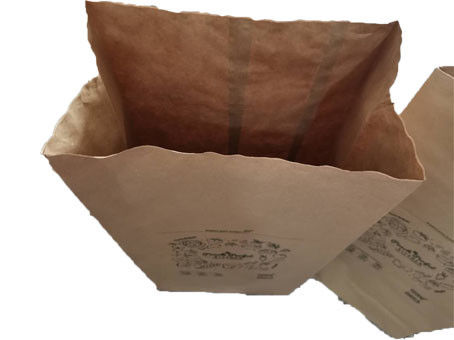sacos de papel colados Moistureproof do gramado de Multiwall da válvula de 50kg 60gsm