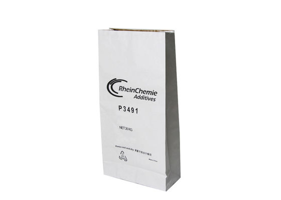 saco de papel branco de Brown Kraft da dupla camada de 15kg 20kg 25kg para empacotar