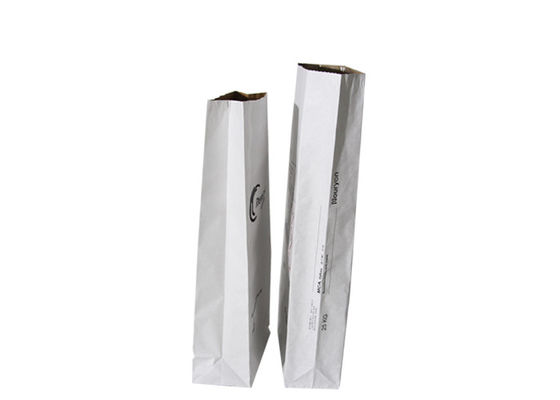 Saco de papel biodegradável inferior do quadrado 70g/m2 Kraft para o amido de milho de empacotamento
