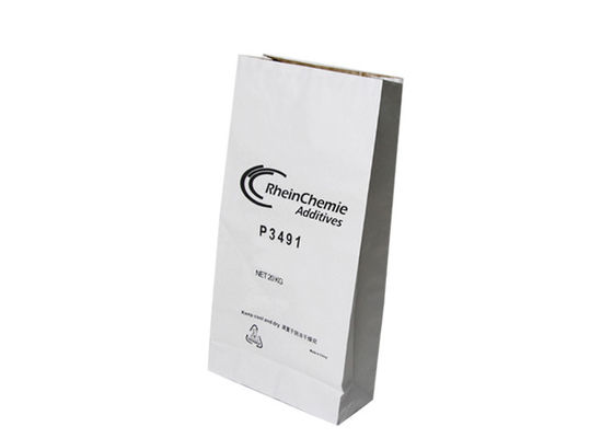 Sacos de papel biodegradáveis inferiores do quadrado 120g Kraft para o amido de milho de empacotamento
