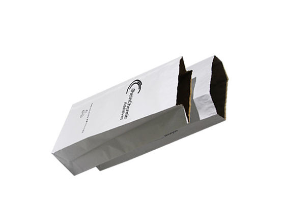 Sacos de papel biodegradáveis inferiores do quadrado 120g Kraft para o amido de milho de empacotamento