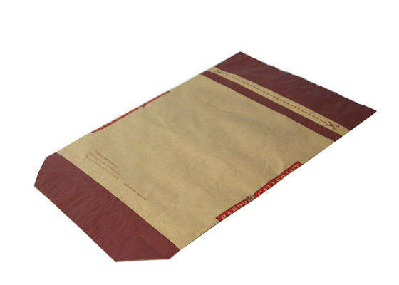 25kg que embala o multi saco de papel de Kraft da parede para a parte inferior quadrada material química