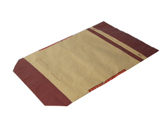 Cópia impermeável de Flexo dos sacos de papel de H70mm Multiwall Kraft