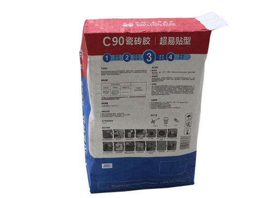 20KG 25KG colou o almofariz do cimento da indústria química dos sacos de papel de Multiwall Kraft da válvula