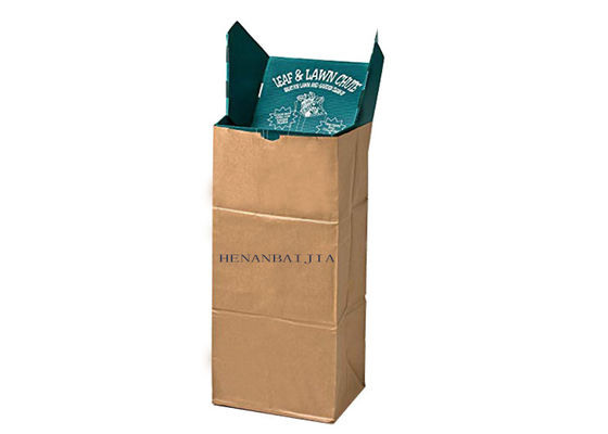 sacos de papel biodegradáveis do gramado 125g/M2 para os sacos de papel do desperdício do gramado das folhas CMYK