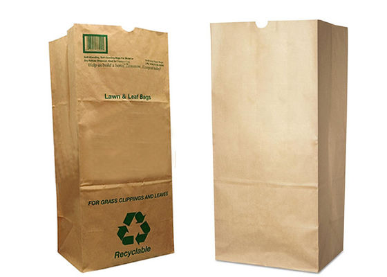 o desperdício de jarda de papel de 30 galões 110L ensaca sacos de papel biodegradáveis do gramado