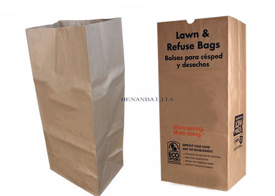 Grande gramado de papel de Brown 4ply e sacos molhados alinhados polis da recusa da papelada dos sacos da folha