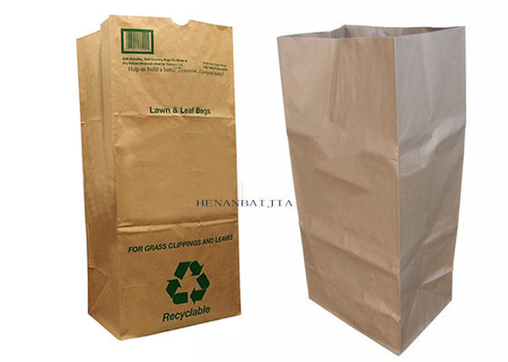 A extra grande 70g levanta-se sacos de lixo do gramado e da folha de Multiwall do saco de papel do gramado
