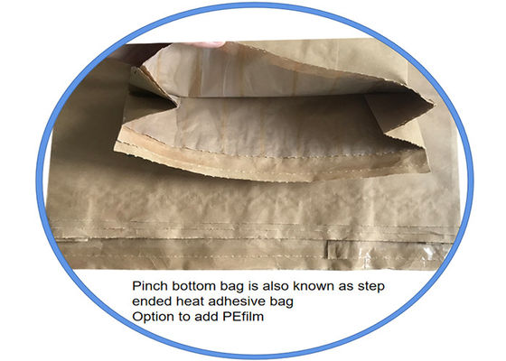Produto comestível sacos de papel de 25 quilogramas Multiwall para a farinha de pão de empacotamento