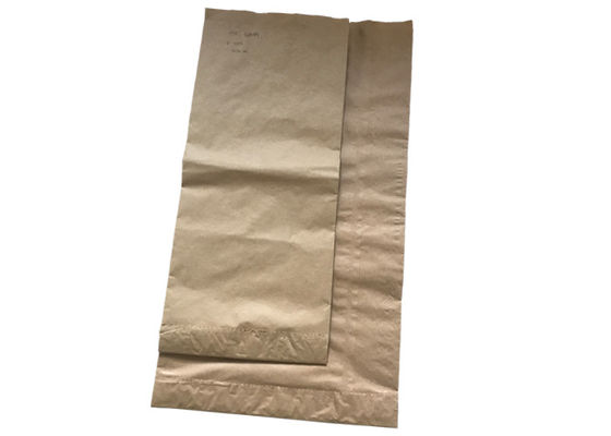 Os sacos de papel de 25KG Multiwall Kraft comprimem inferior para o empacotamento do material do pó