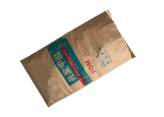 Tamanho feito sob encomenda os sacos de papel reciclados 20kg 25kg de Kraft colaram sacos de papel de Multiwall