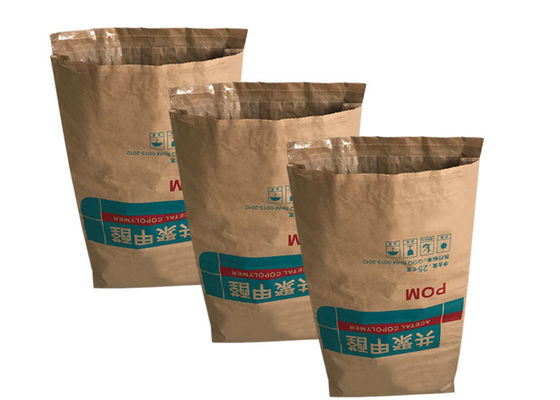 Calor do amido 25kg 50kg da alimentação - boca aberta trapezoidalmente selada dos sacos de papel