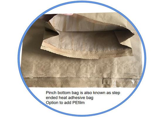 Saco de papel de embalagem aberto colado amigável M da boca de Eco Fold Heat Sealed