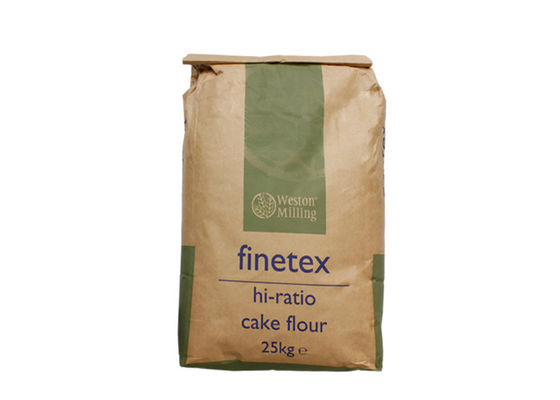 Sacos de papel feitos sob encomenda do logotipo 25kg Multiwall Kraft para a farinha de peixes da alimentação animal de embalagem