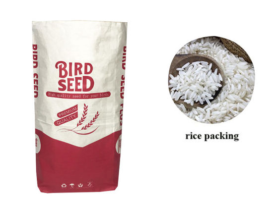 empacotamento de Cat Litter Animal Feed Seed do saco de alimentação do cão do papel 1-4ply