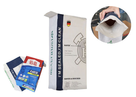 A válvula colada do papel de embalagem ensaca 20kg 25kg desmineralizou o pó do soro