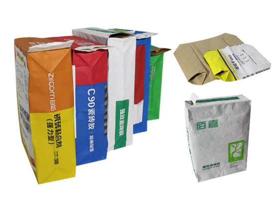 Saco de papel de empacotamento aditivo dos sacos de papel 15kg 20kg 25kg de Multiwall Kraft da vitamina