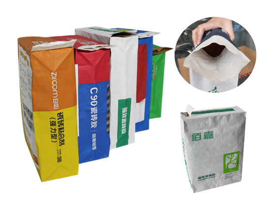 20kg 25kg colou o amido Sugar Packaging Paper Sack do saco da válvula do papel de embalagem