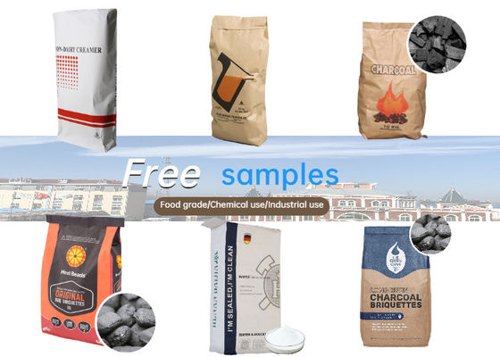 20kg 25kg colou o amido Sugar Packaging Paper Sack do saco da válvula do papel de embalagem