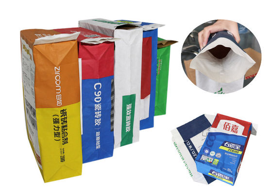 Saco de papel de empacotamento aditivo dos sacos de papel 15kg 20kg 25kg de Multiwall Kraft da vitamina