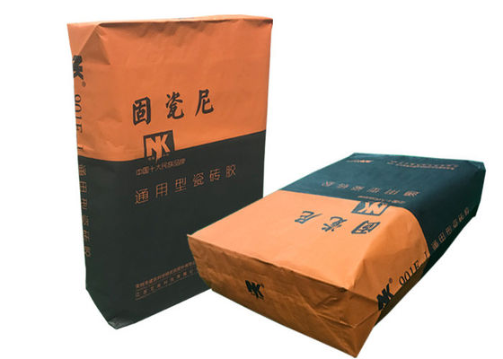 20kgs colou sacos de papel de Multiwall Kraft da válvula para o pó da massa de vidraceiro