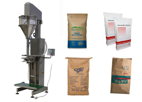 Farinha de arroz reciclável Sugar Bag da alimentação do animal de estimação de 3 sacos de papel de Multiwall Kraft da camada