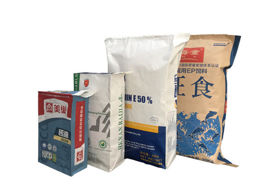 parte inferior vazia do bloco de Clay Gypsum Plaster Mortar Powder dos sacos de papel da válvula de 25kg 50kg Kraft