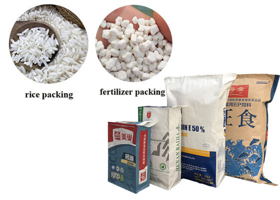 sacos de papel industriais do ofício da válvula do uso de 10kg 20kg 25kg 50kg para o material da alimentação do alimento
