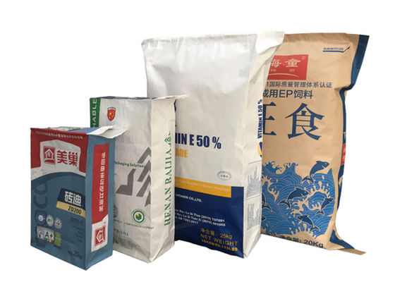 sacos de papel de 25kg 20kg Multiwall Kraft produto a farinha de batata Sugar Packaging