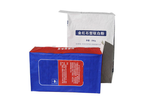 esparadrapo químico da telha da grão da farinha do alimento do material de construção do saco de papel de embalagem de 25kg 10kg 20kg