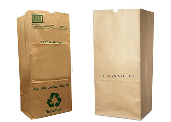 Sacos de papel kraft marrom biodegradável abertura fácil