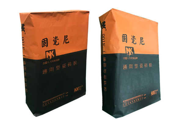 Cliente que imprime o saco da válvula do saco de papel de Kraft da resistência de água para o uso industrial 25Kg