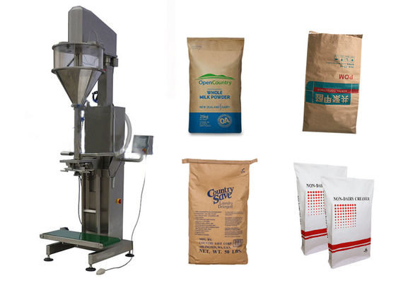 Saco de Logo Customized Brown Craft Paper para o material do pó do produto comestível