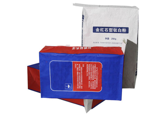 Tamanho feito sob encomenda saco de embalagem Multilayer colado 20kg 25kg dos sacos de papel de Multiwall da válvula
