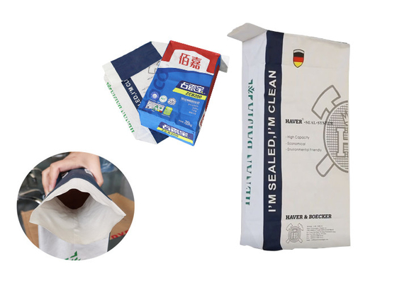 Sacos de papel de Multiwall do pó do chá de Logo Custom Printing Food Material com filme ou forro do PE