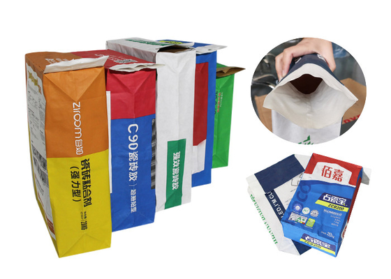 válvula colada Multiwall de 20kg 25kg saco de papel industrial