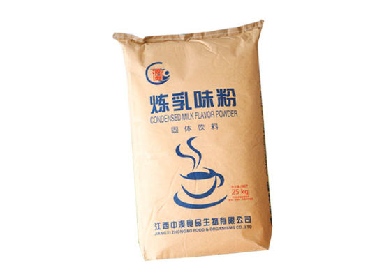 Multilayer aceite Logo Multiwall Paper Bags Custom que imprime o saco de papel colado