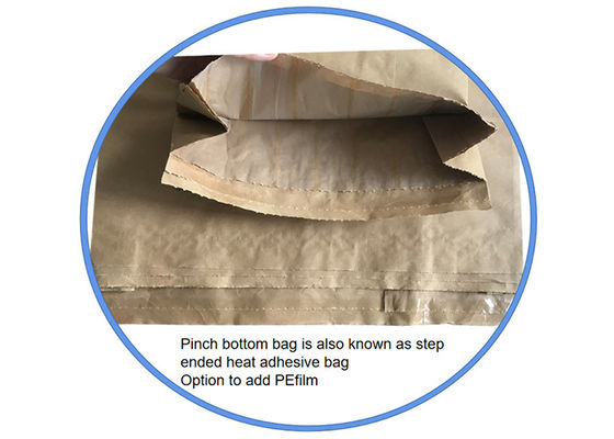 Desempenho biodegradável do estábulo da grande capacidade dos sacos de papel 25kg 50kg de Multiwall Kraft