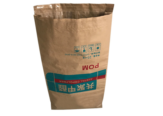 Flexo que imprime sacos de papel Sugar Packaging Paper Bag de 25kg 20kg Multiwall Kraft