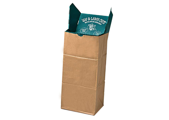 O lixo Brown encerou Compostable descartável biodegradável dos sacos de papel 100% de Kraft