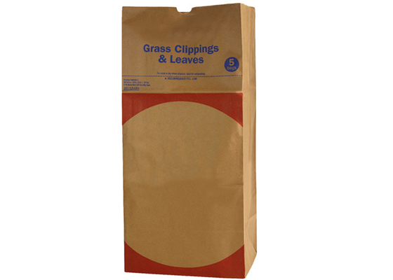 O lixo Brown encerou Compostable descartável biodegradável dos sacos de papel 100% de Kraft