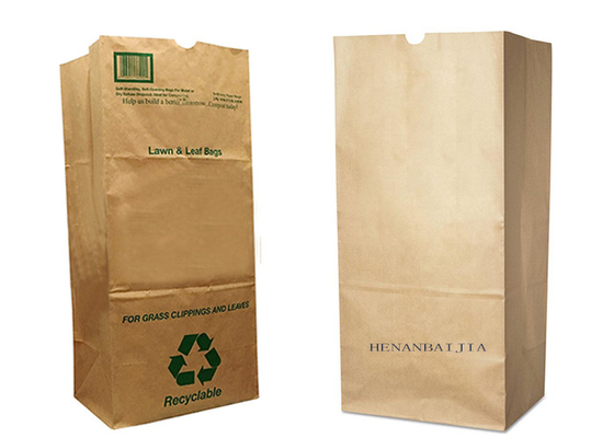 Os sacos de papel feitos sob encomenda Brown Flexo biodegradável do gramado de Multiwall imprimem os sacos de papel da recusa